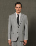 Veste en flanelle de laine grise
