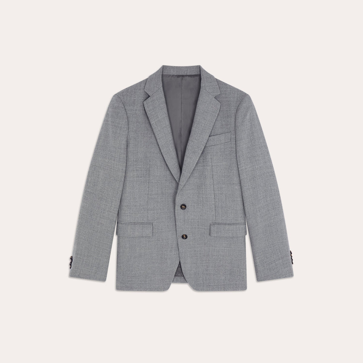 Veste en flanelle de laine grise