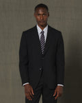 Veste en flanelle de laine noire