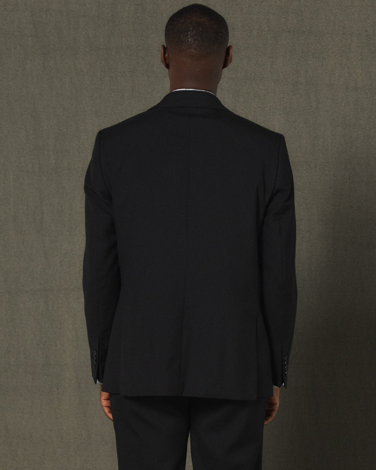 Veste en flanelle de laine noire
