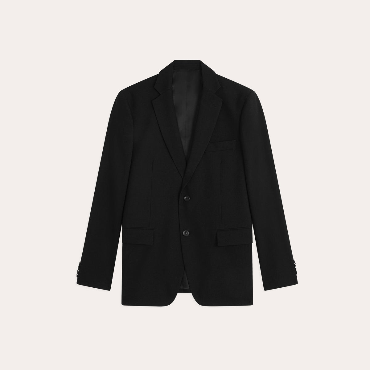 Veste en flanelle de laine noire