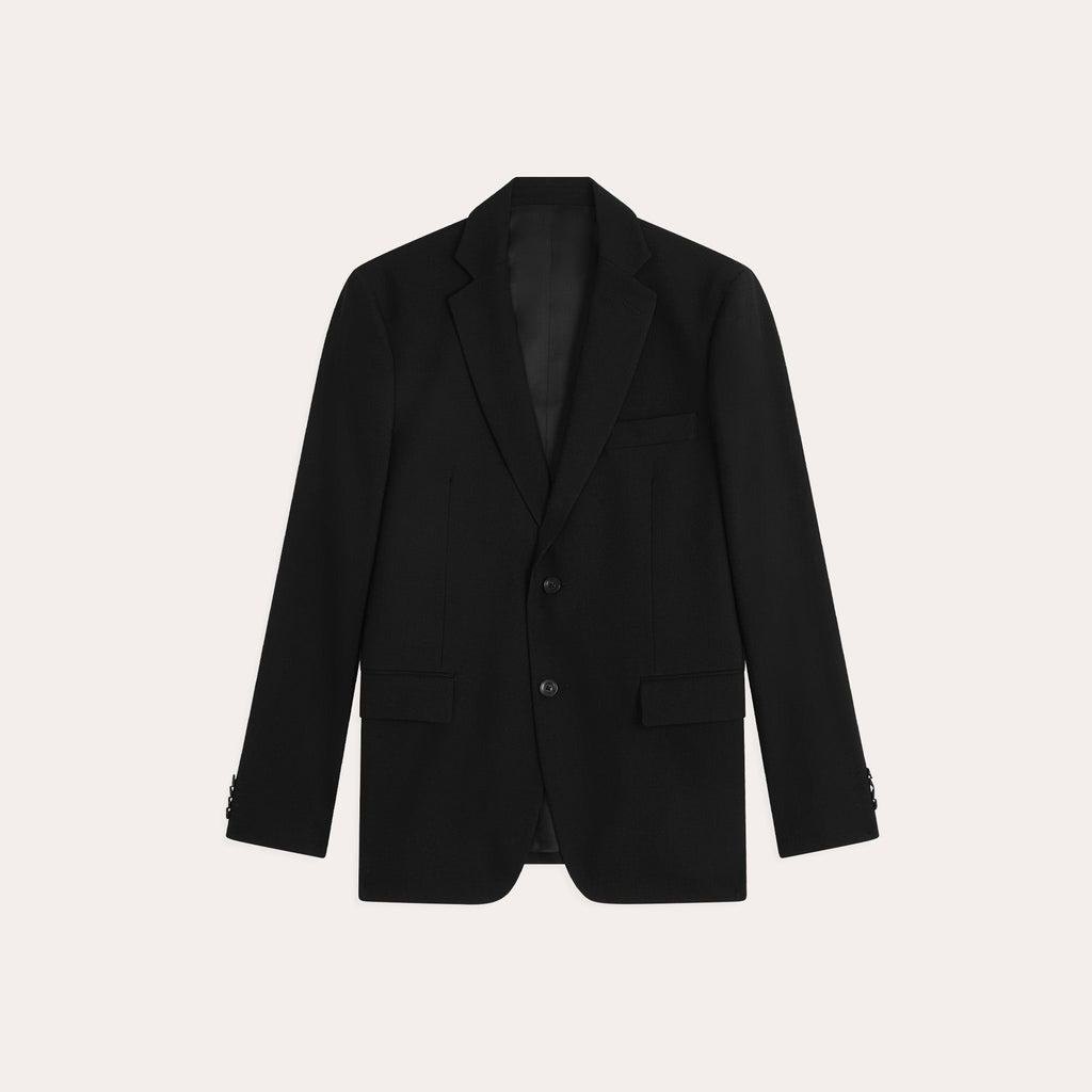 Costume en flanelle de laine noire