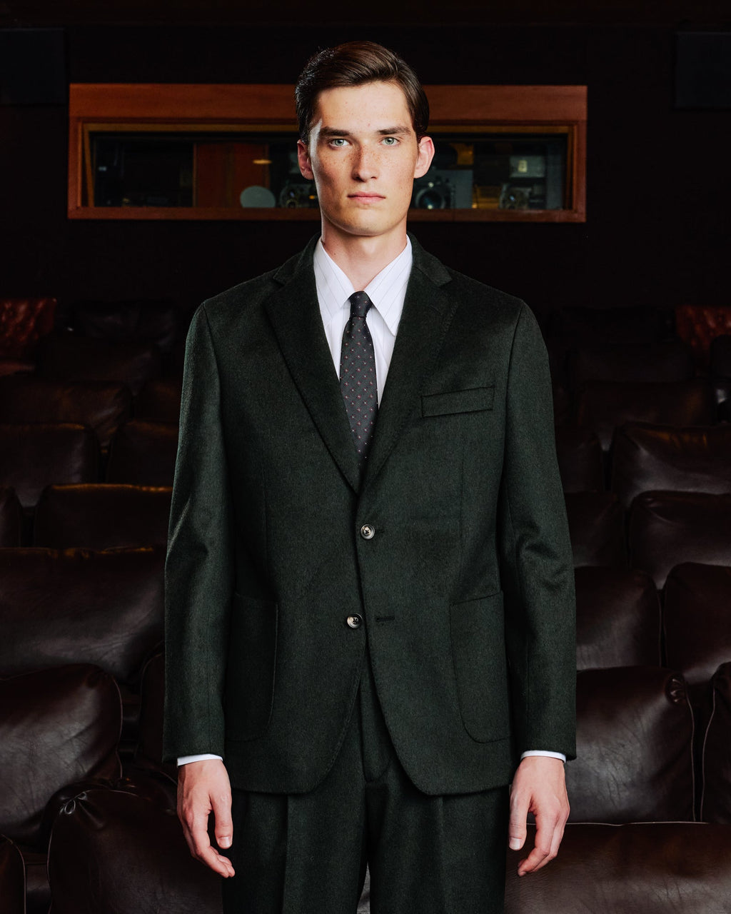Veste en laine Loden vert