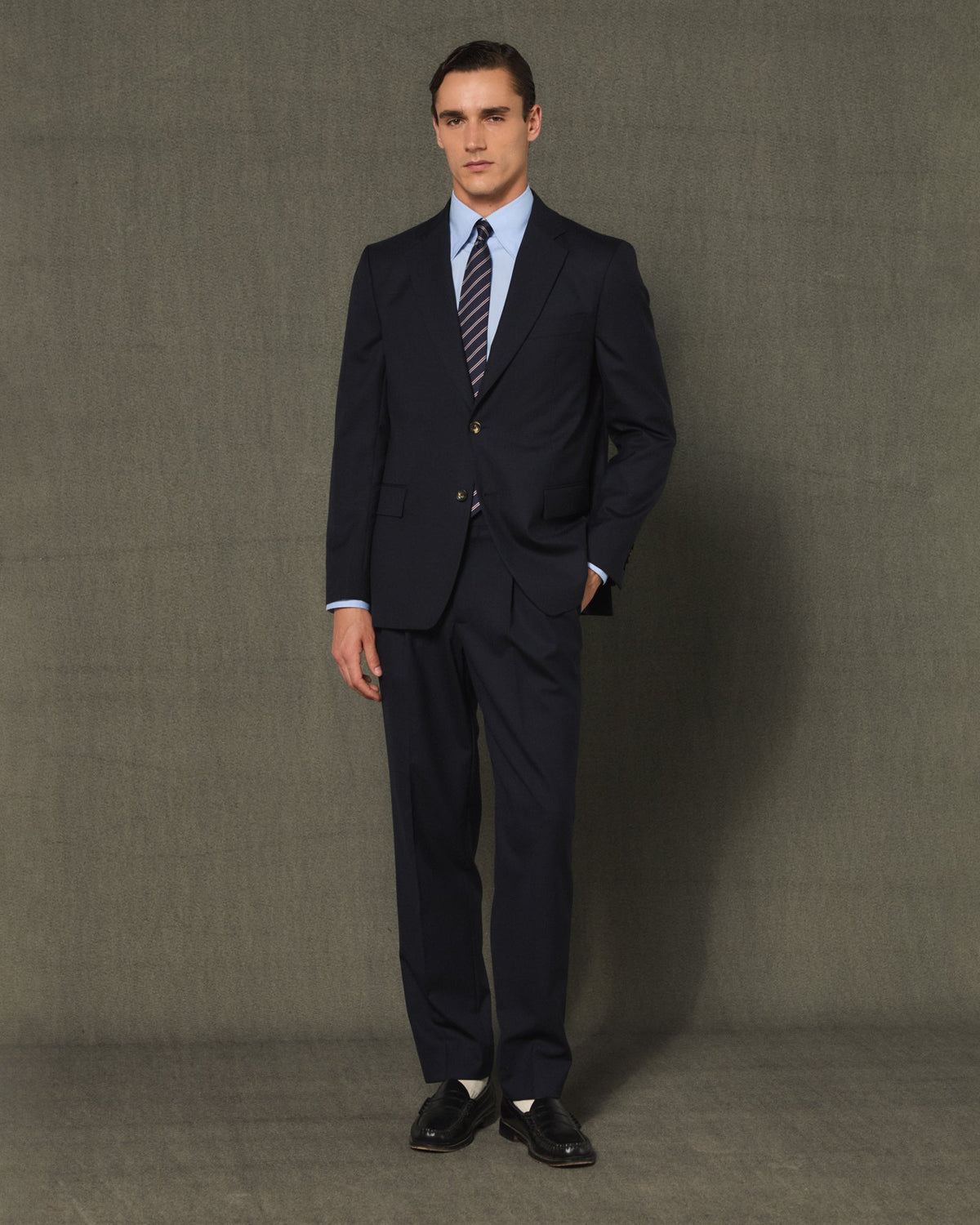 Veste formelle en laine marine