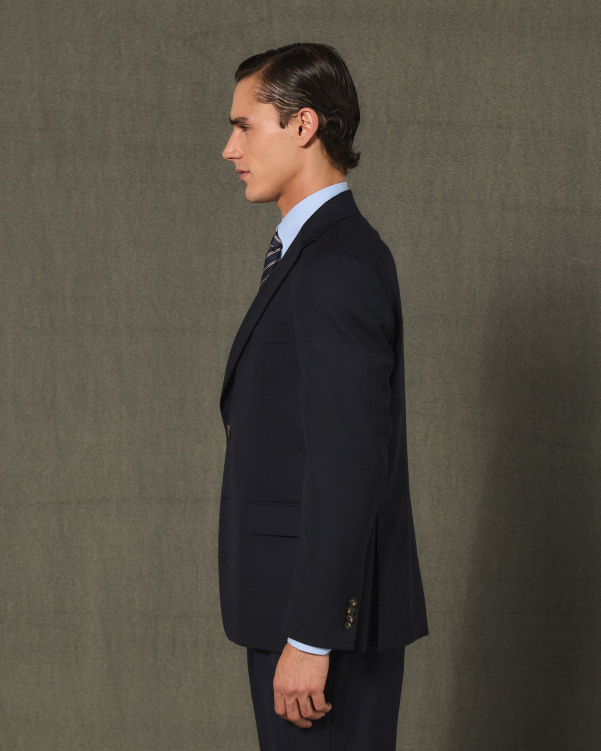 Veste formelle en laine marine