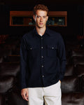 Surchemise en laine marine