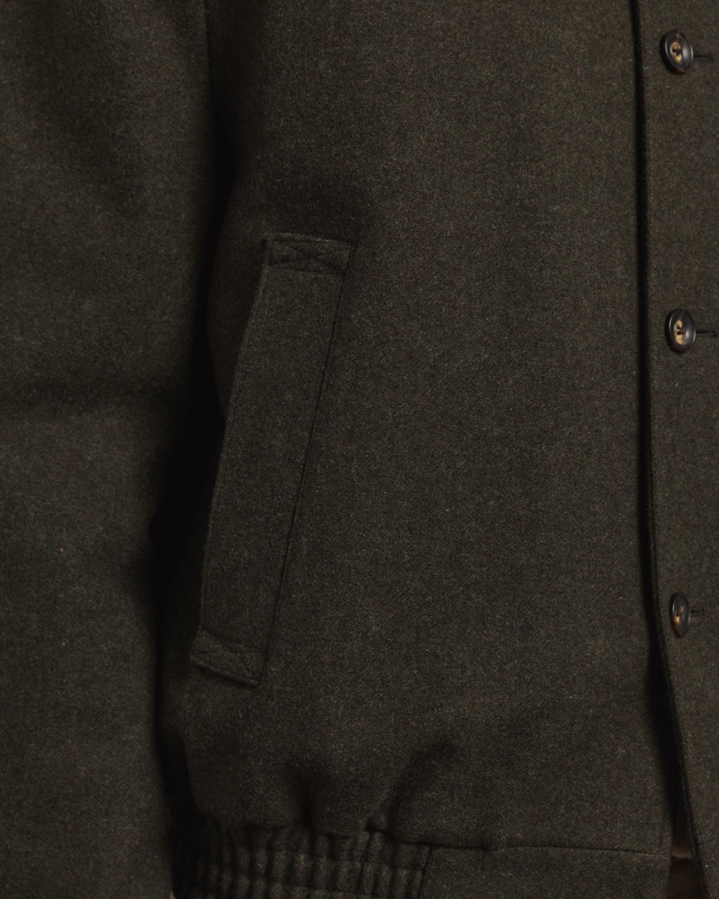 Blouson en laine vert