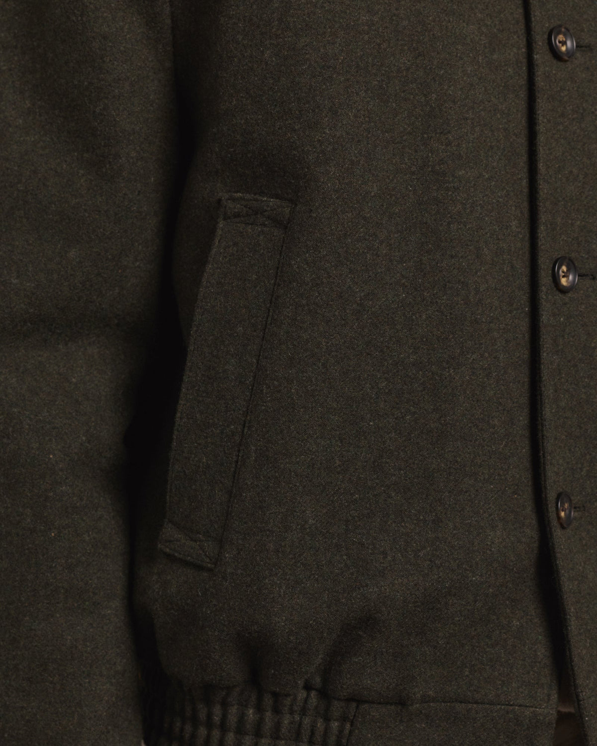 Blouson en laine vert