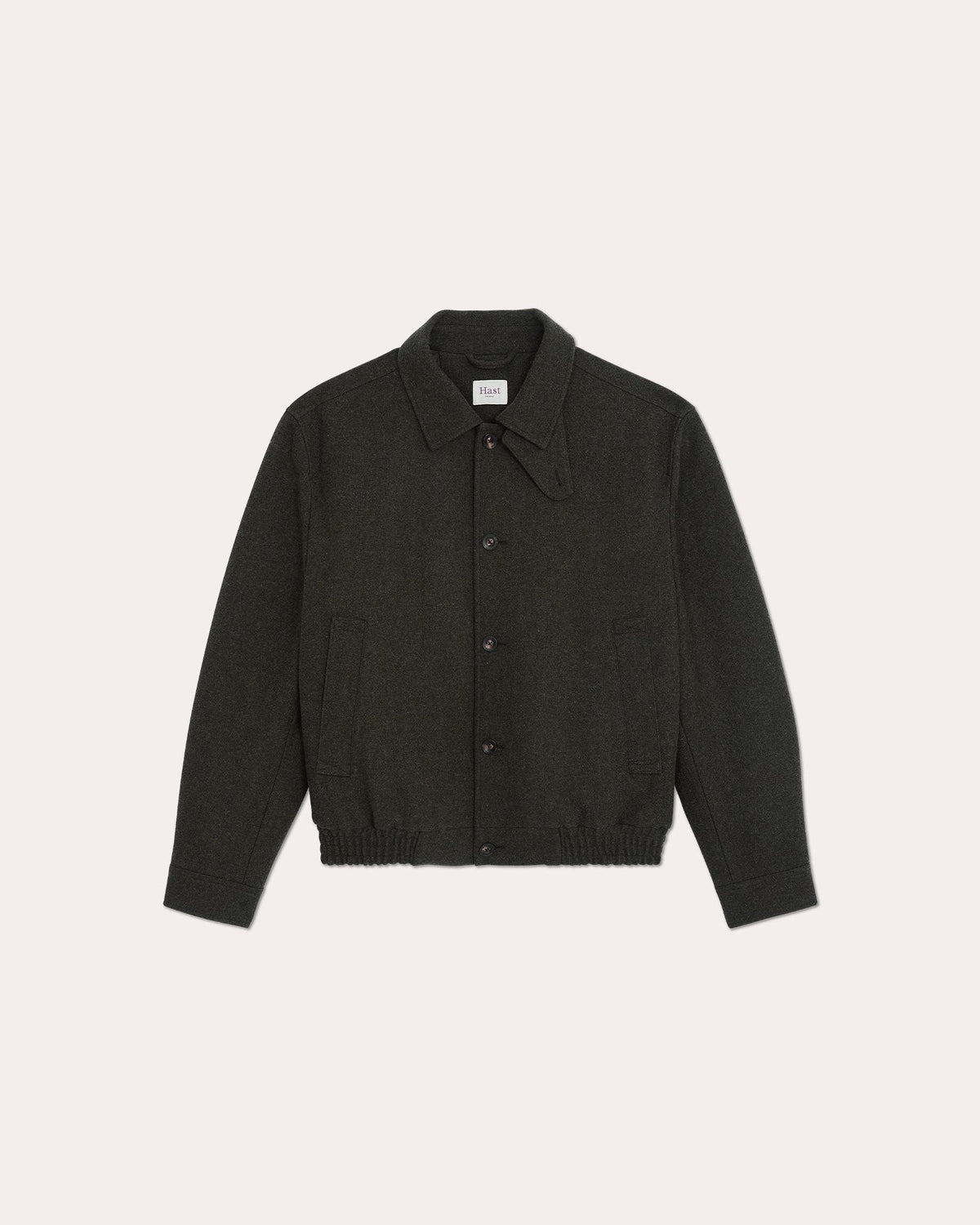 Blouson en laine vert