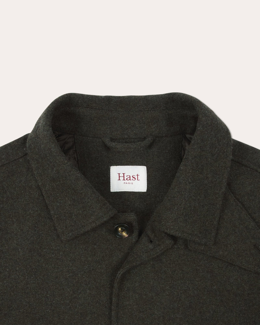 Blouson en laine vert