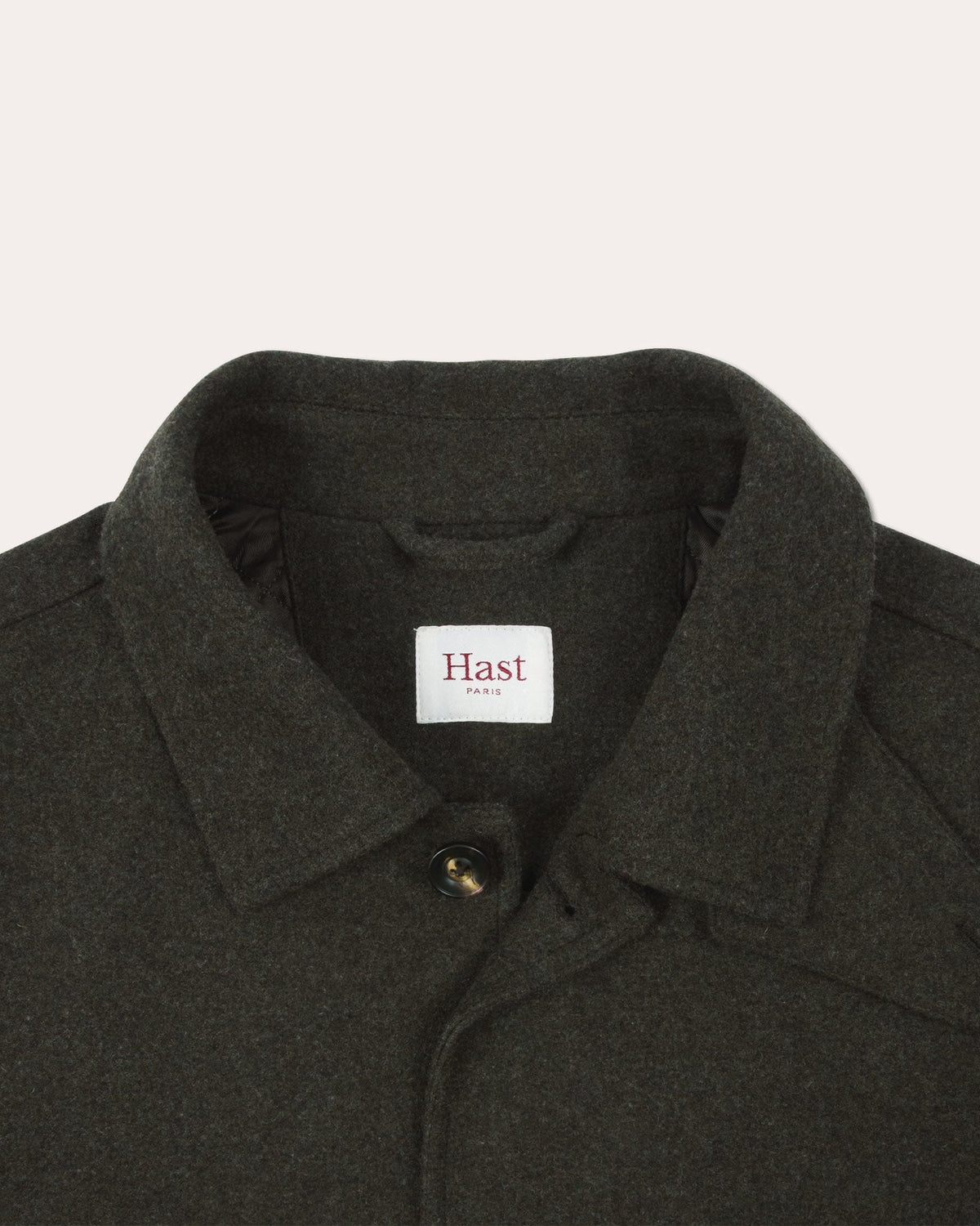 Blouson en laine vert