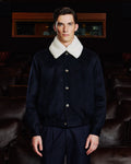 Blouson en laine Loden marine