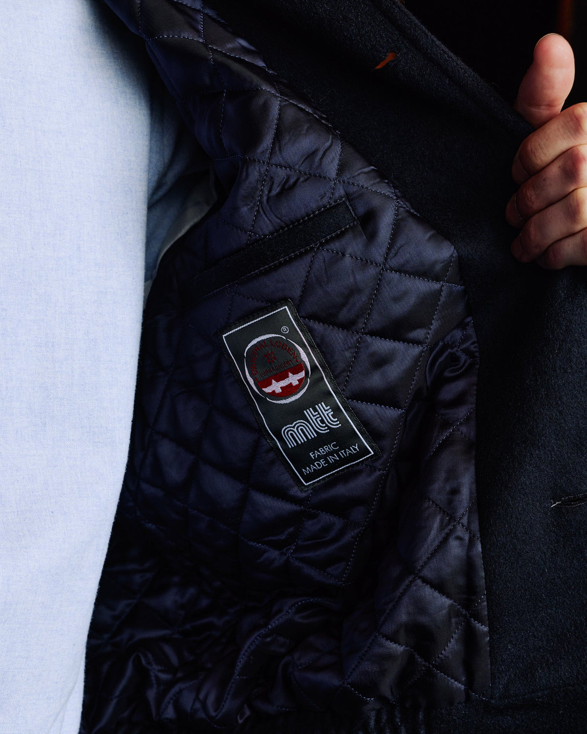 Blouson en laine Loden marine