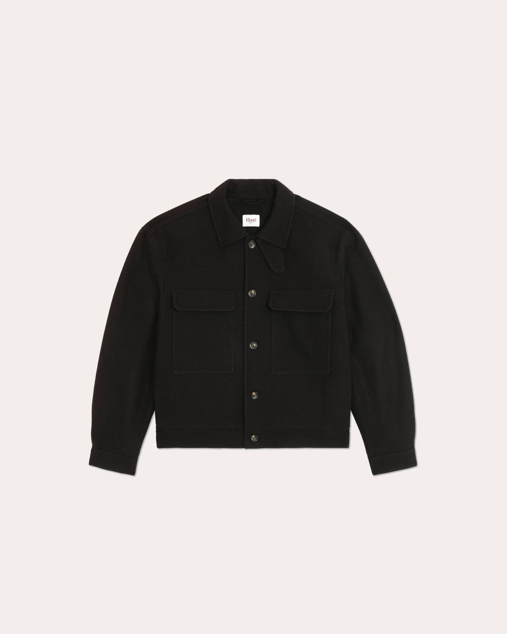 Blouson en laine marron