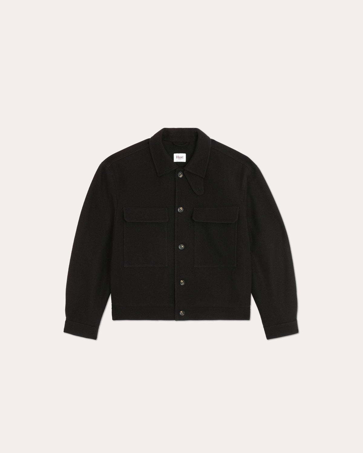 Blouson en laine marron