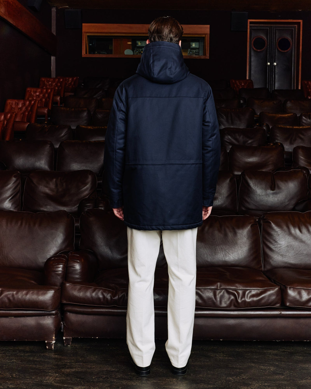 Parka en coton marine 100% naturelle