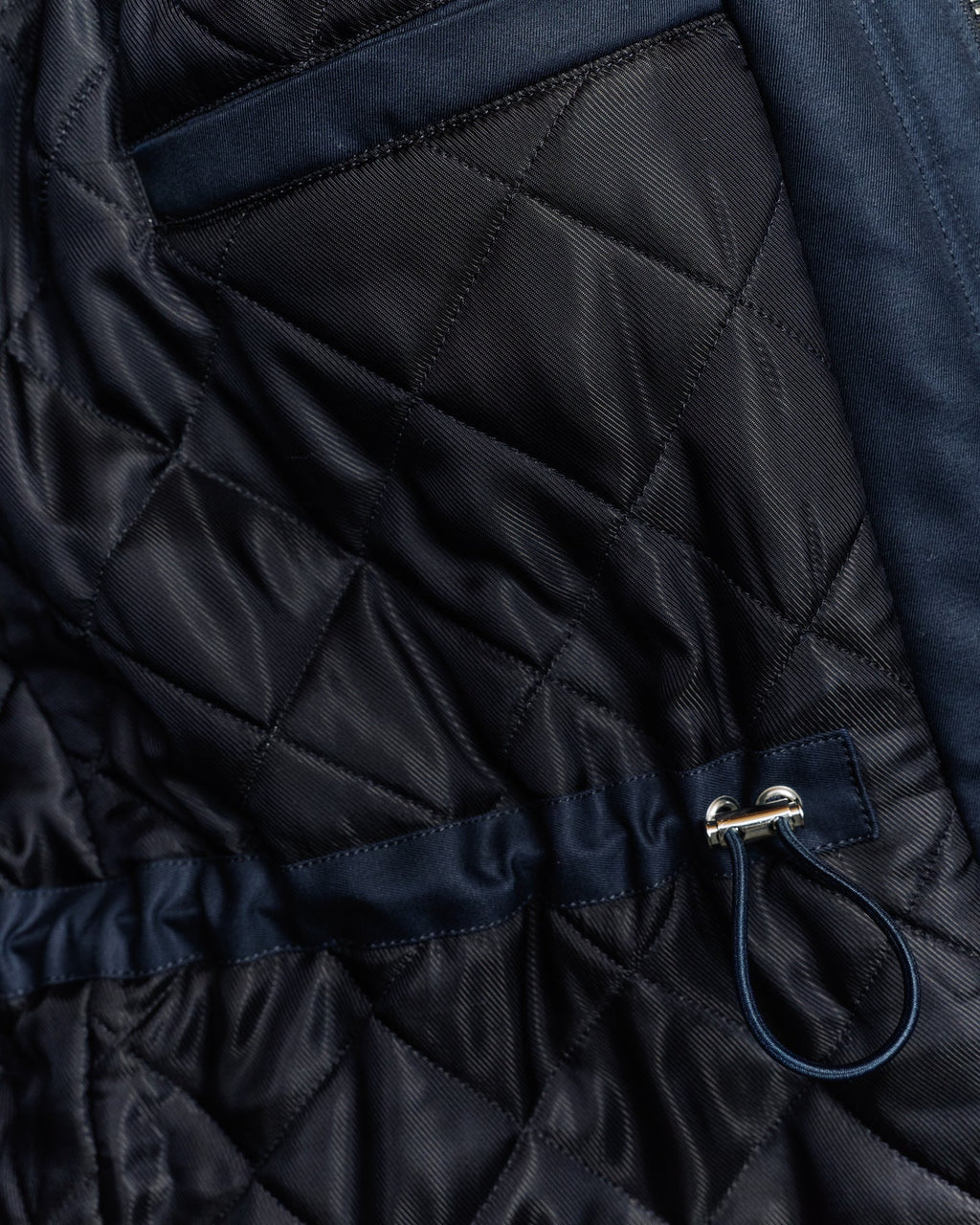 Parka en coton marine 100% naturelle