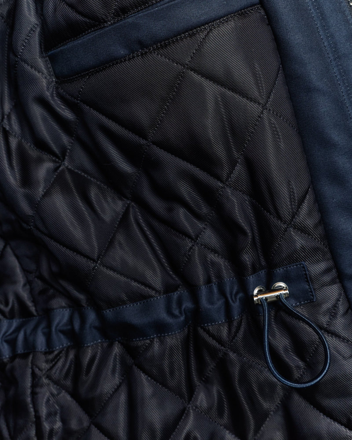 Parka en coton marine 100% naturelle