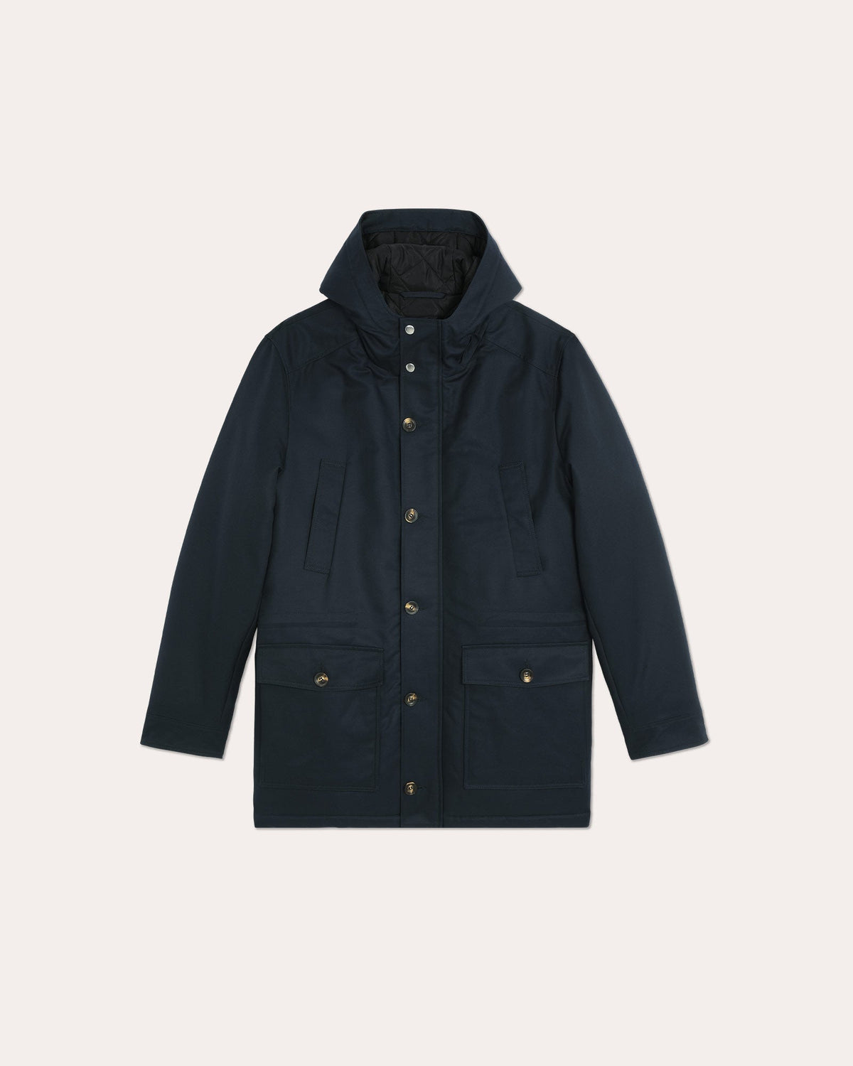 Parka en coton marine 100% naturelle