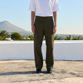 Pantalon cargo kaki en ripstop japonais
