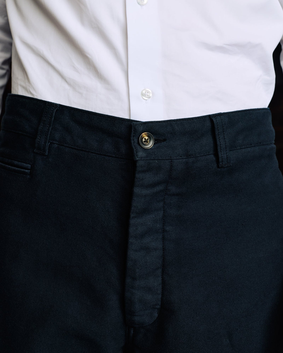 Pantalon casual en coton marine