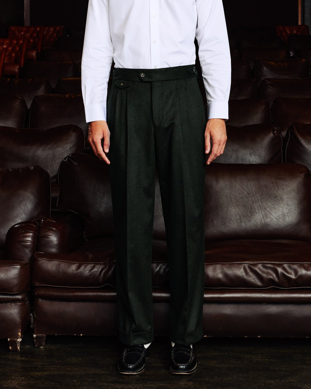 Costume en laine Loden vert