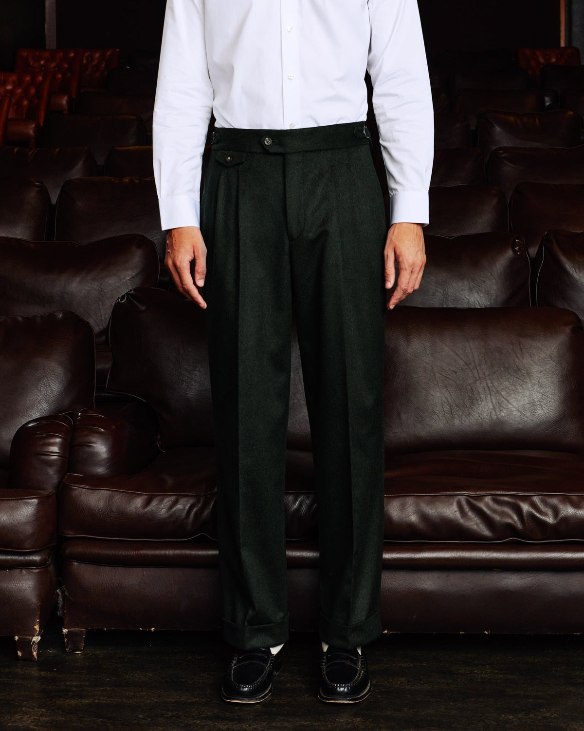 Costume en laine Loden vert