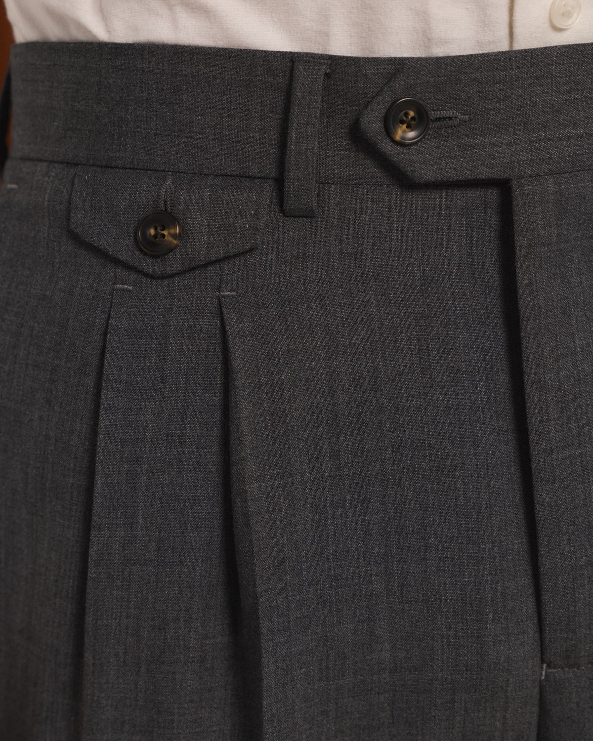 Costume formel en laine gris anthracite