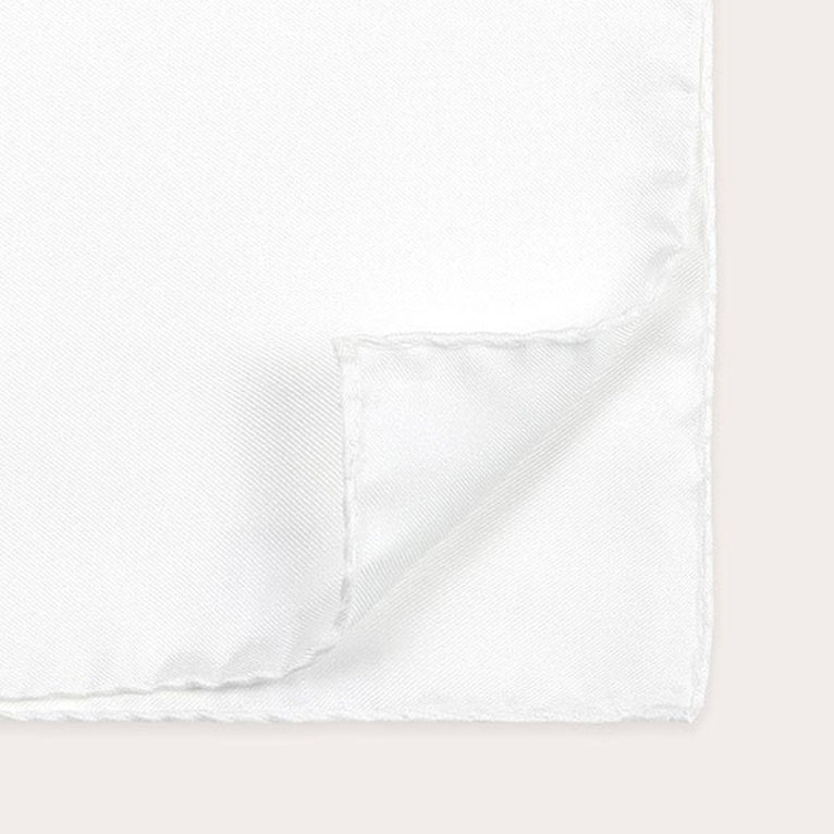 Pochette écru en soie écrue
