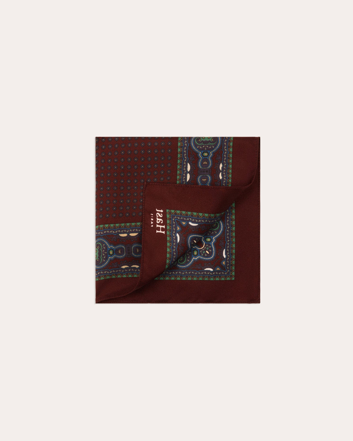 Pochette bordeaux en soie