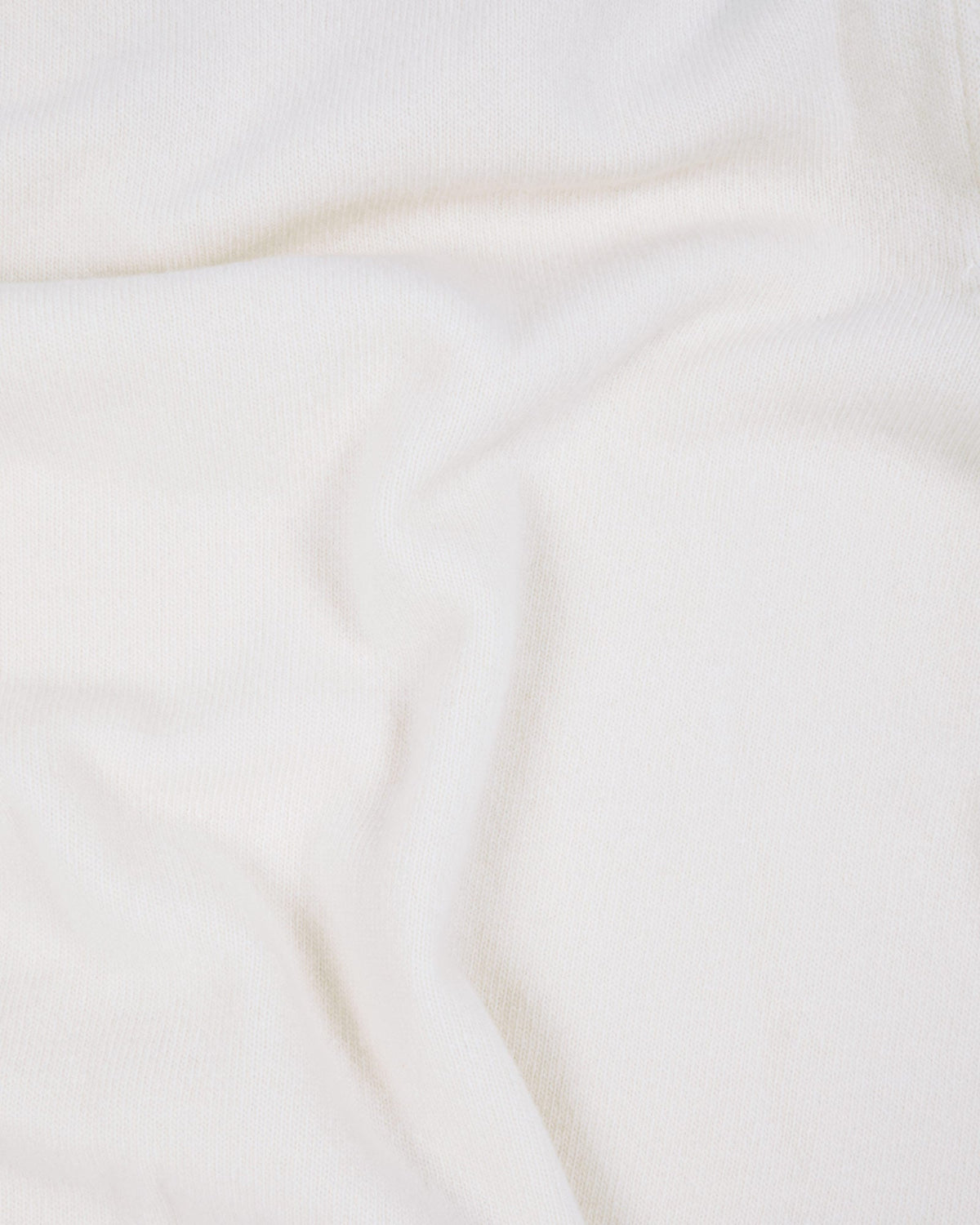 Pull à col polo en laine mérinos écru