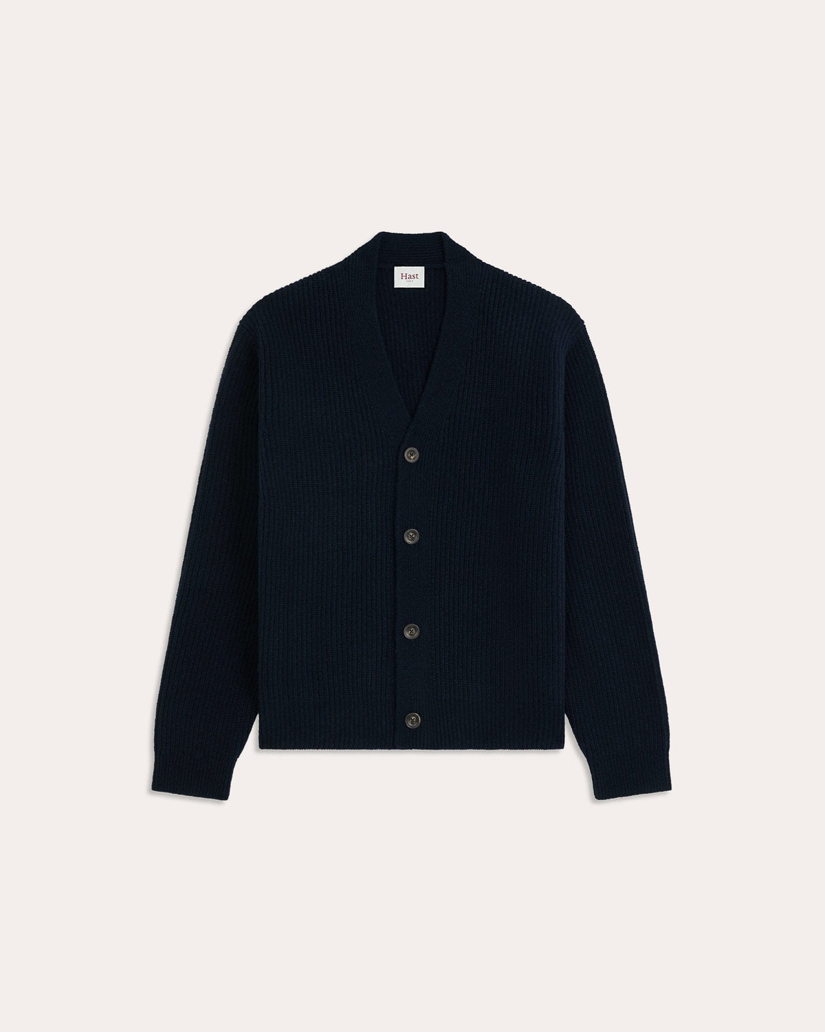 Cardigan en laine extrafine marine