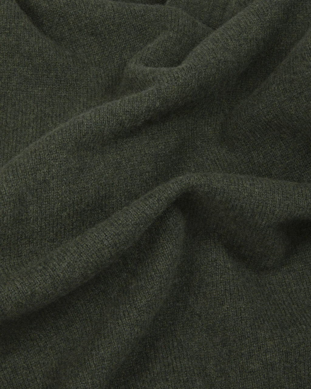 Pull col polo en laine mérinos extrafine vert