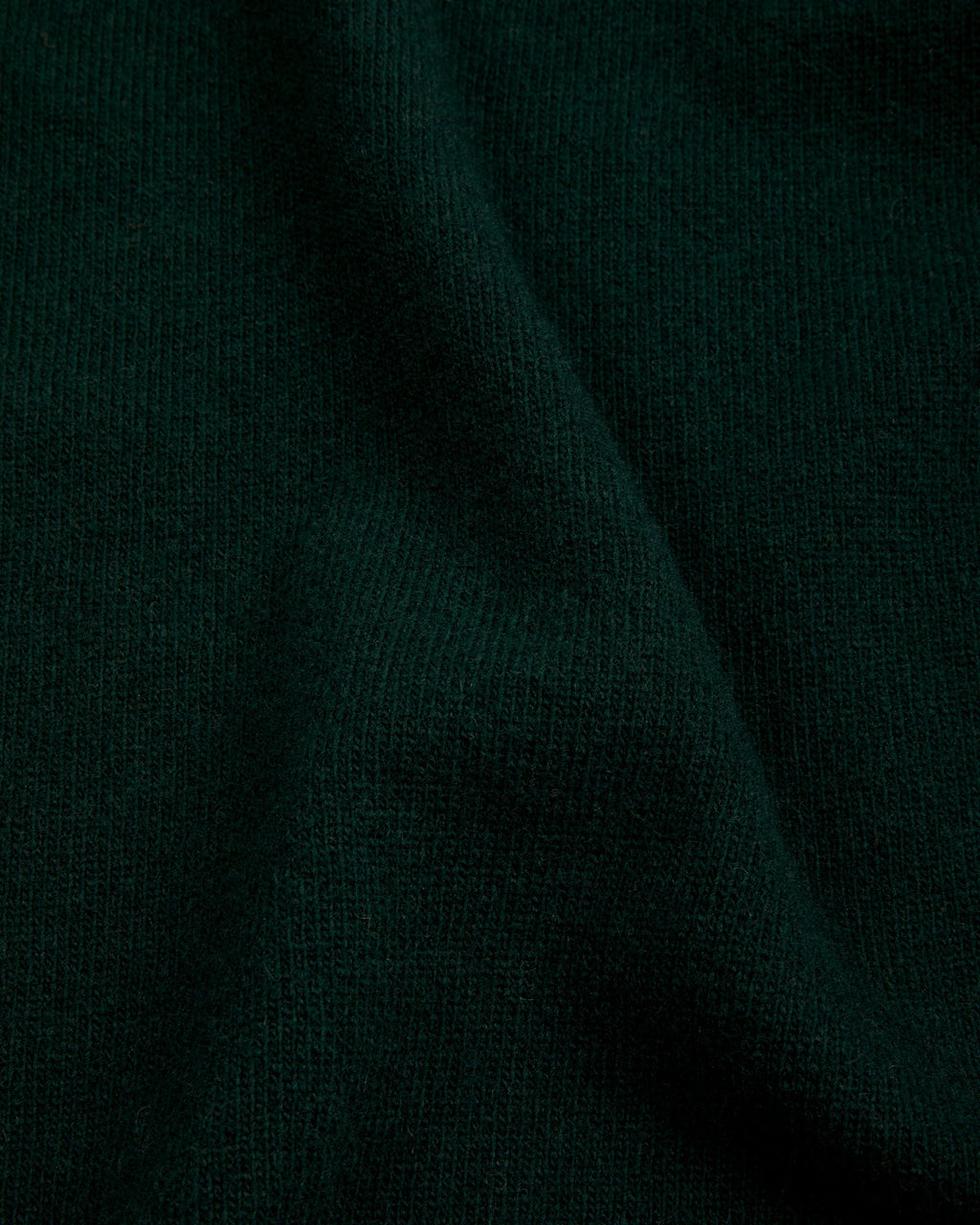 Pull col roulé en laine extrafine vert