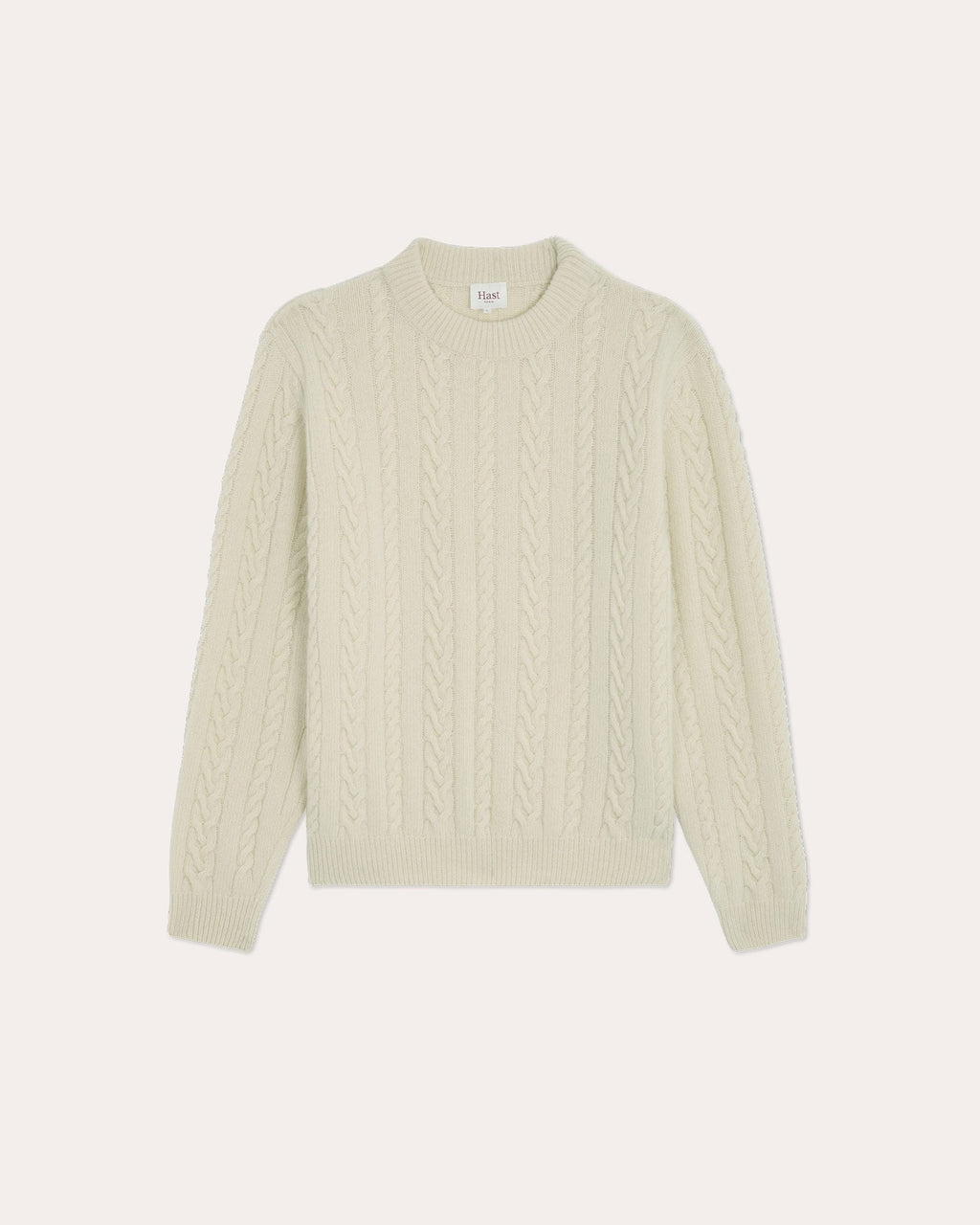Pull écru à torsades d’inspiration irlandaise