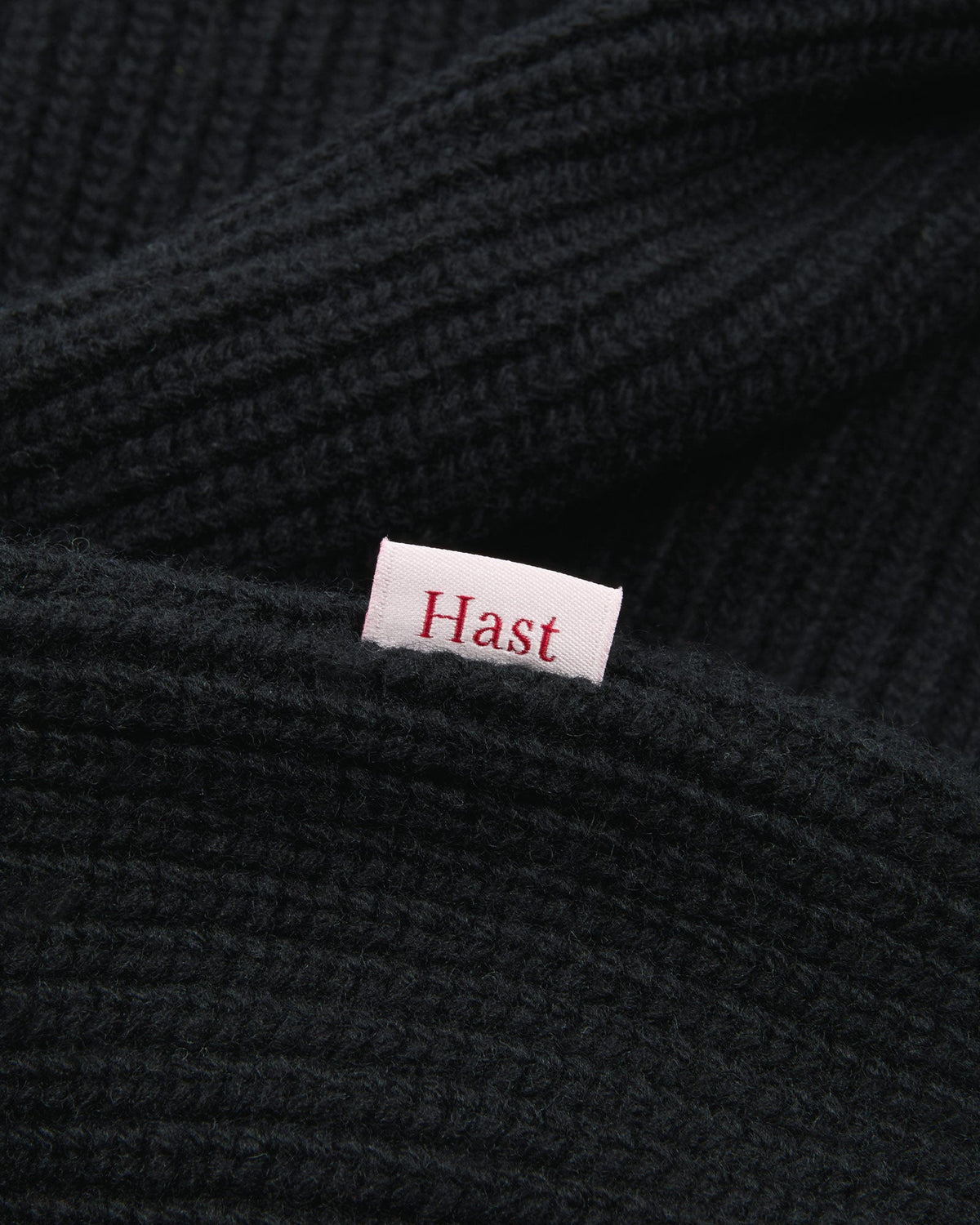 Pull col rond en laine vierge mérinos extrafine noir