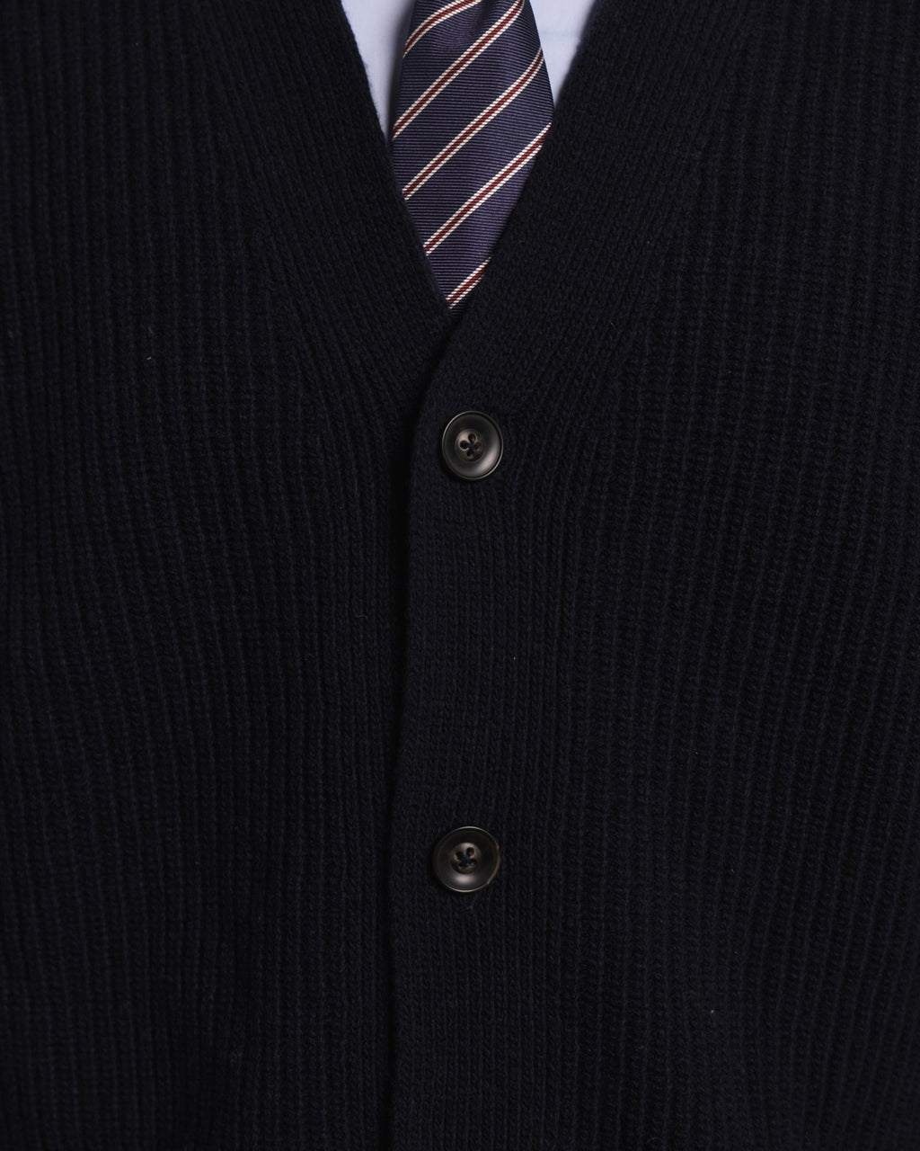 Cardigan en laine extrafine marine