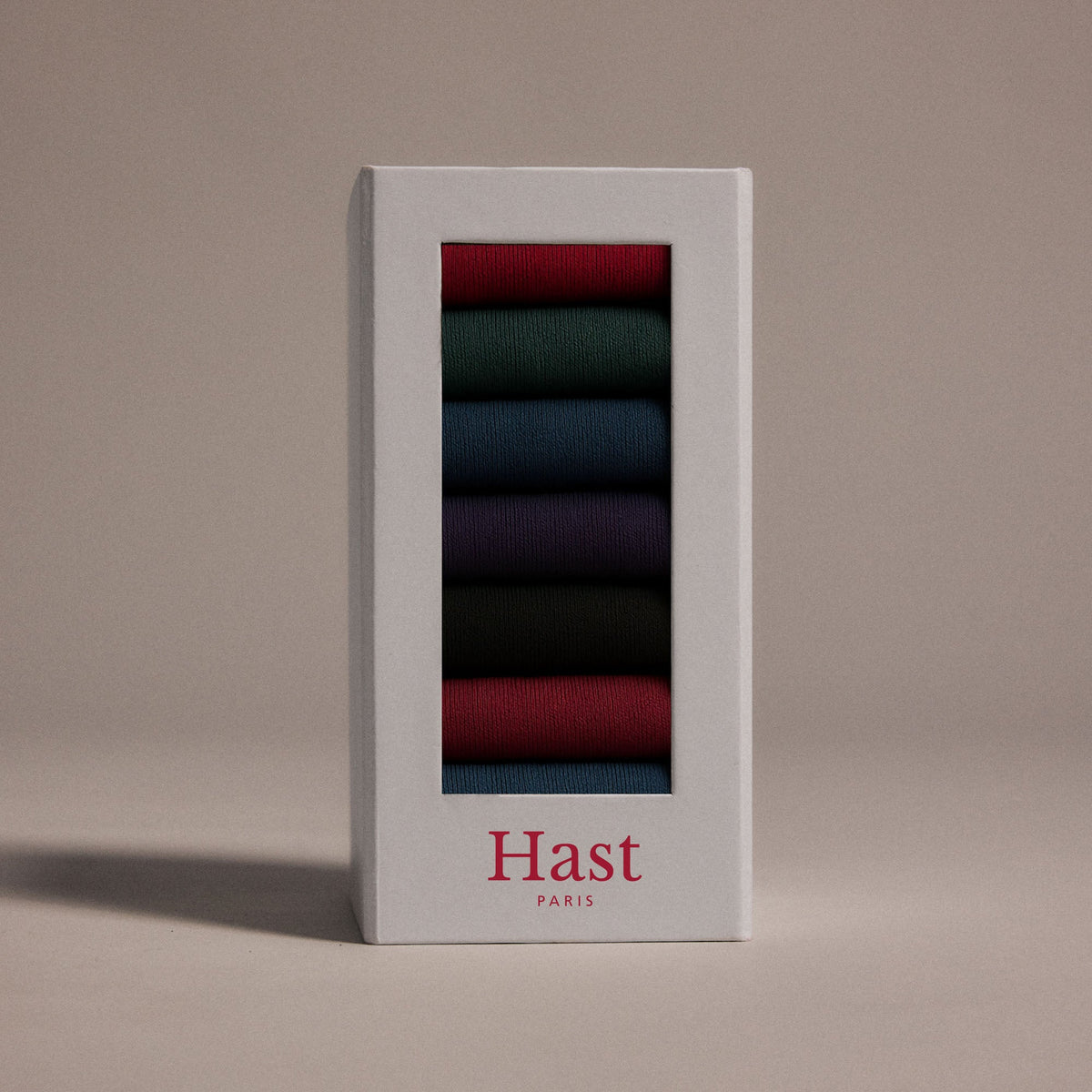 Semainier de chaussettes de couleur