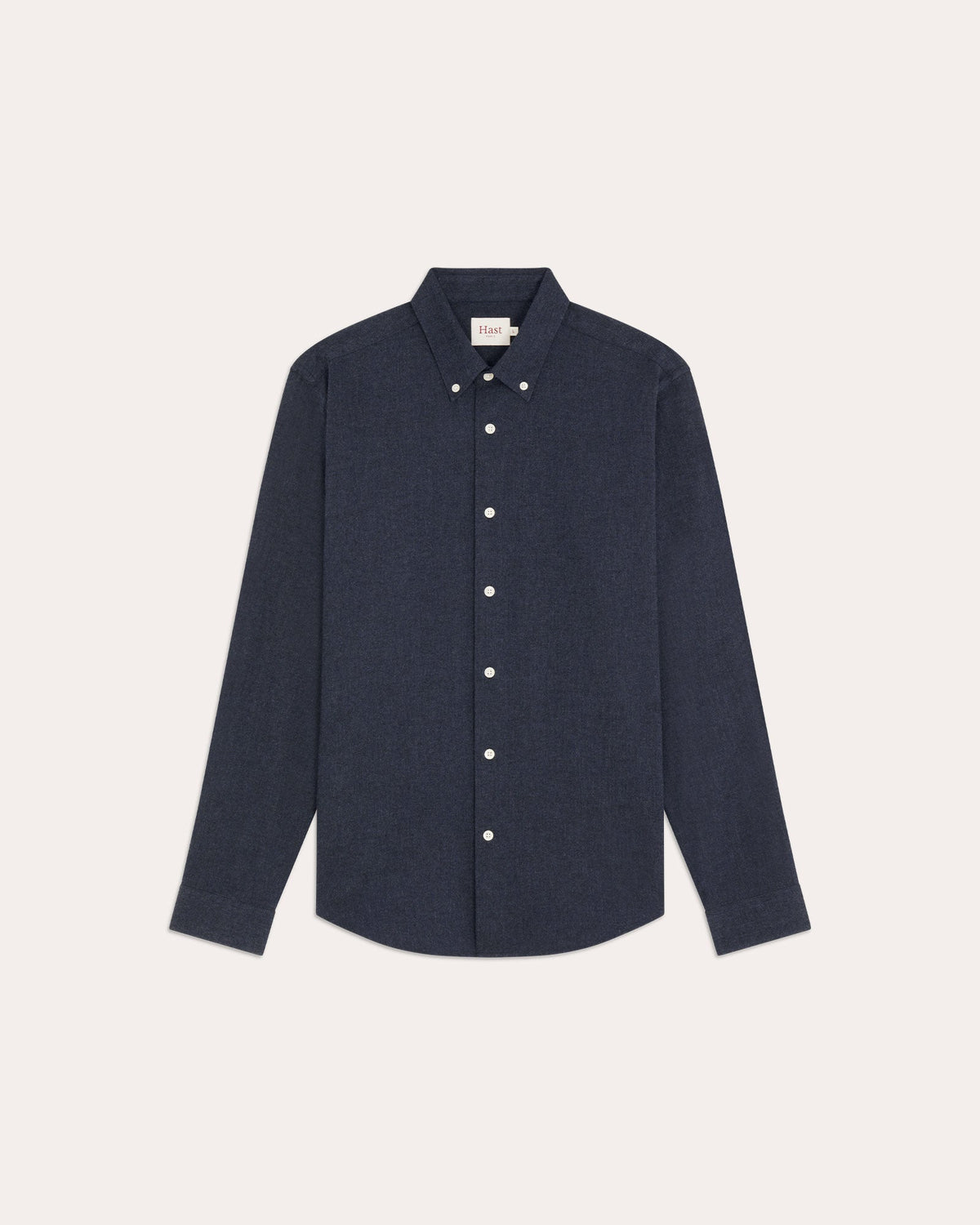 Chemise en flanelle à micro-chevrons bleu nuit