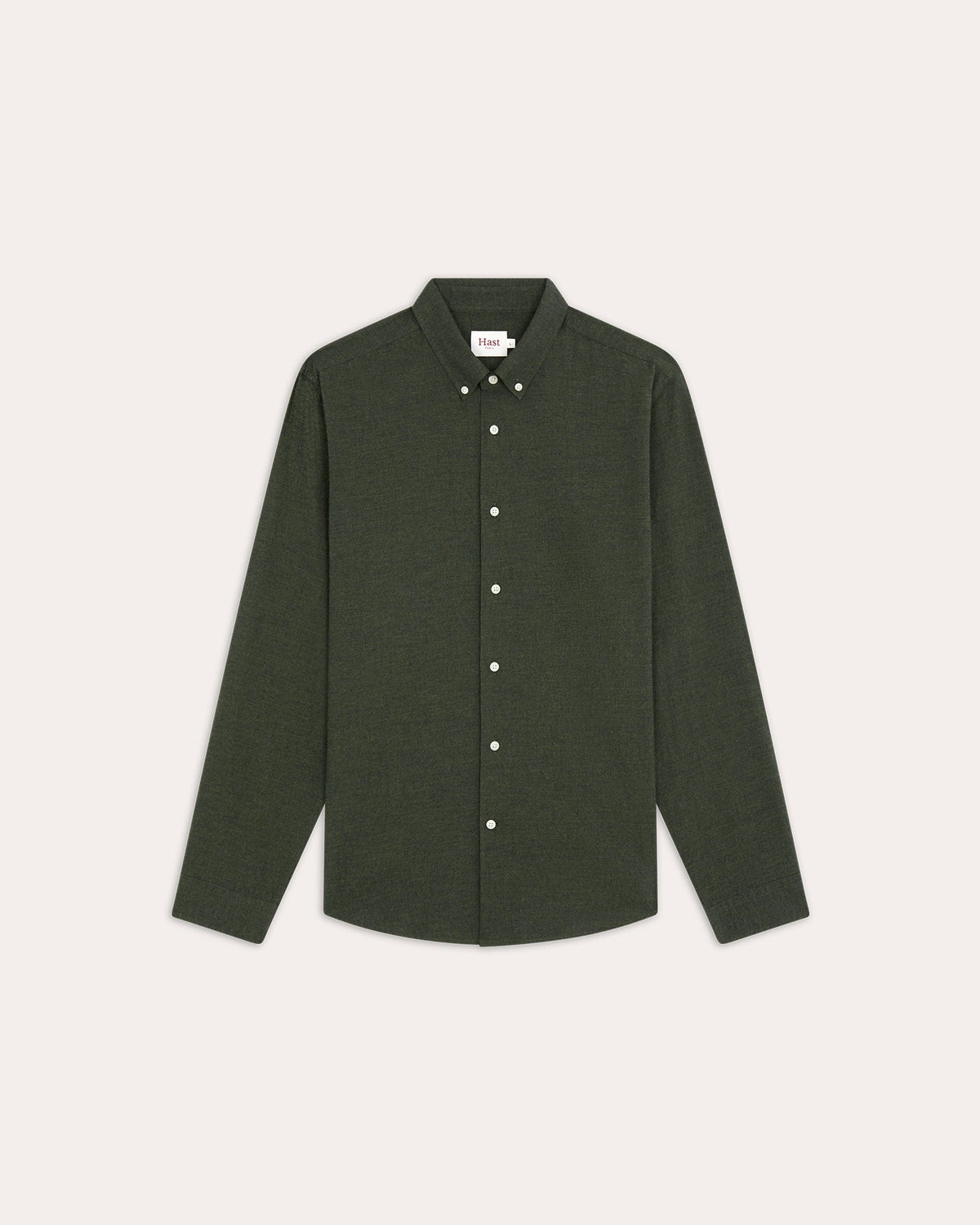 Chemise en flanelle verte à micro-chevrons
