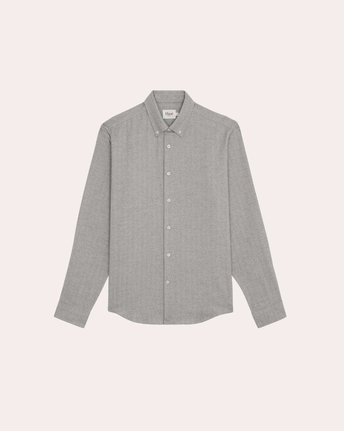 Chemise en flanelle de coton chevrons gris