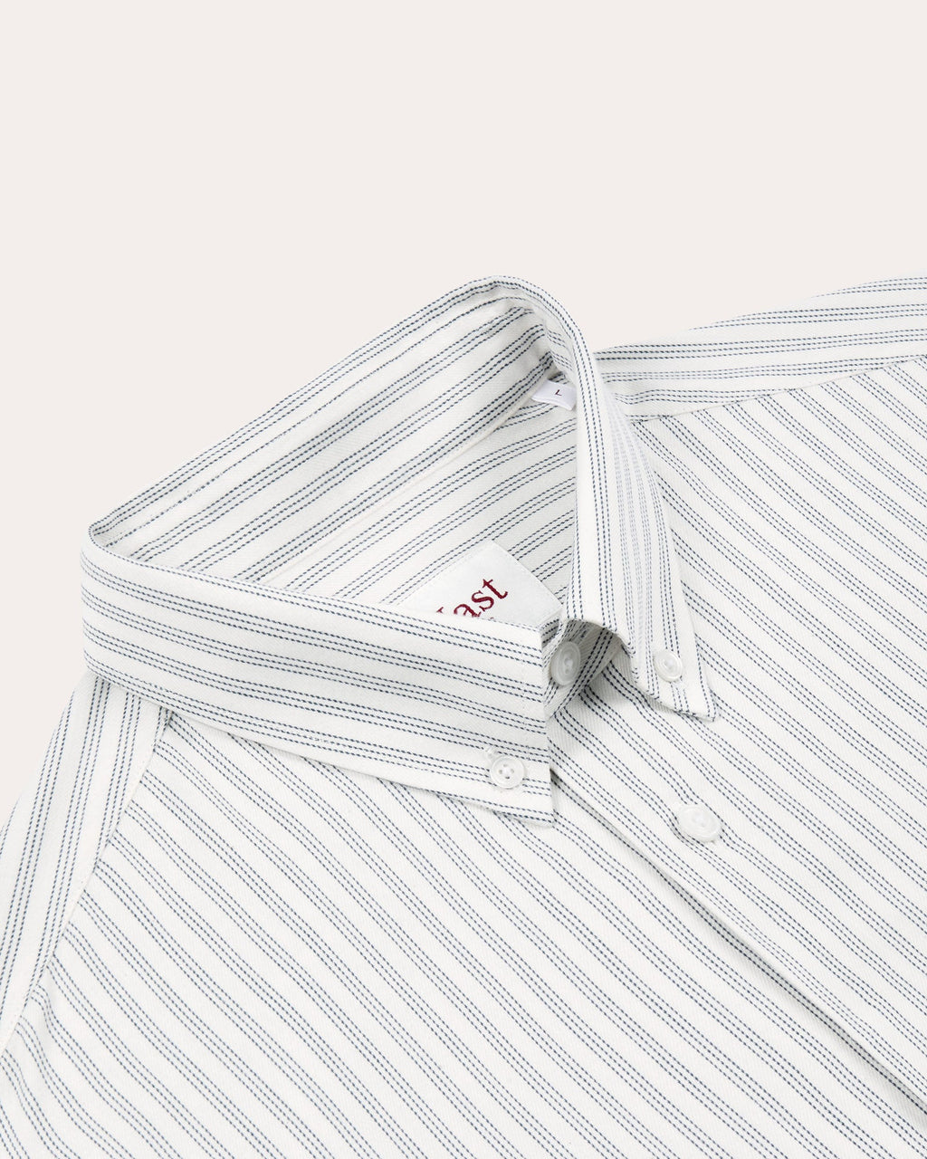 Chemise décontractée en coton rayé bleu