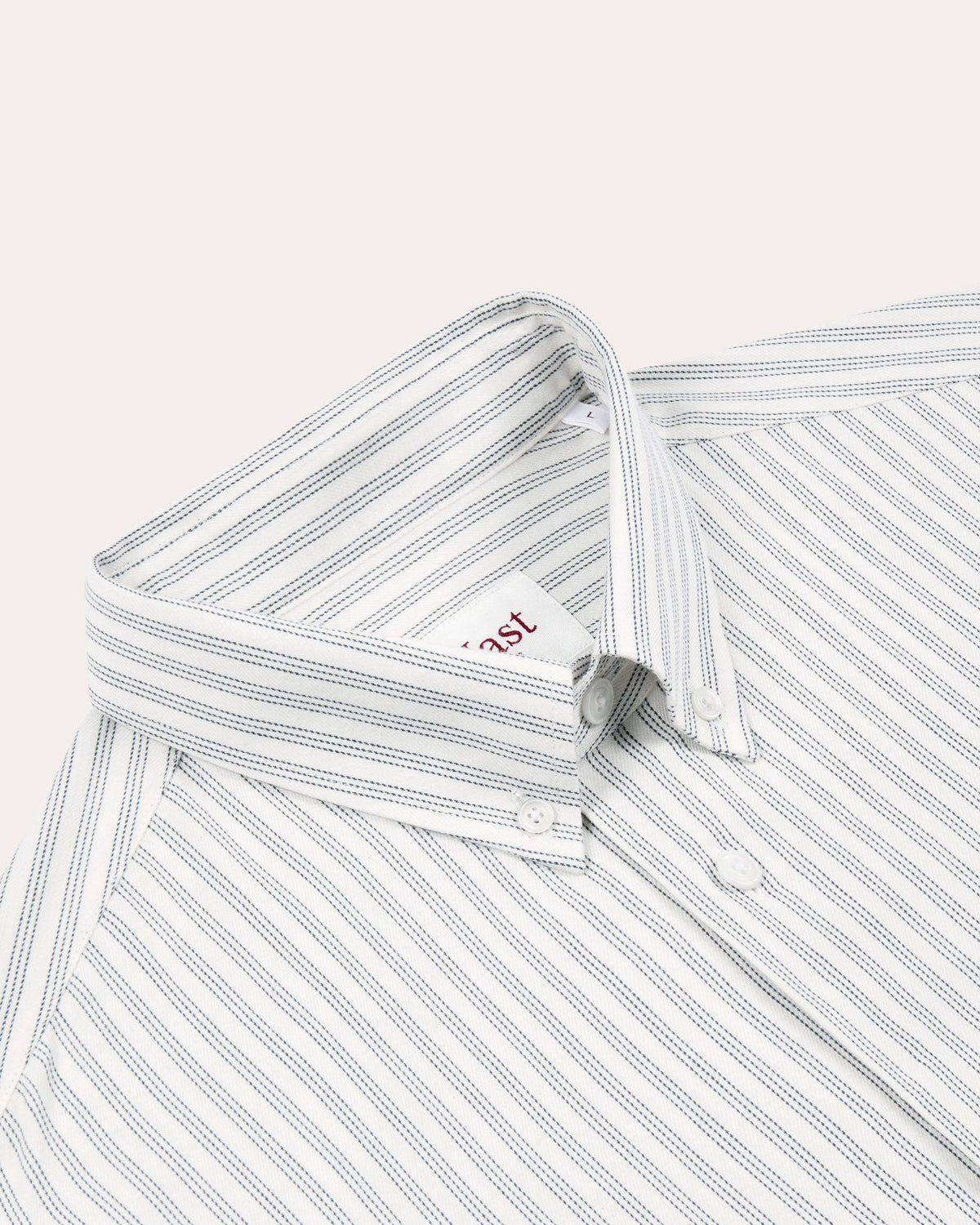 Chemise décontractée en coton rayé bleu