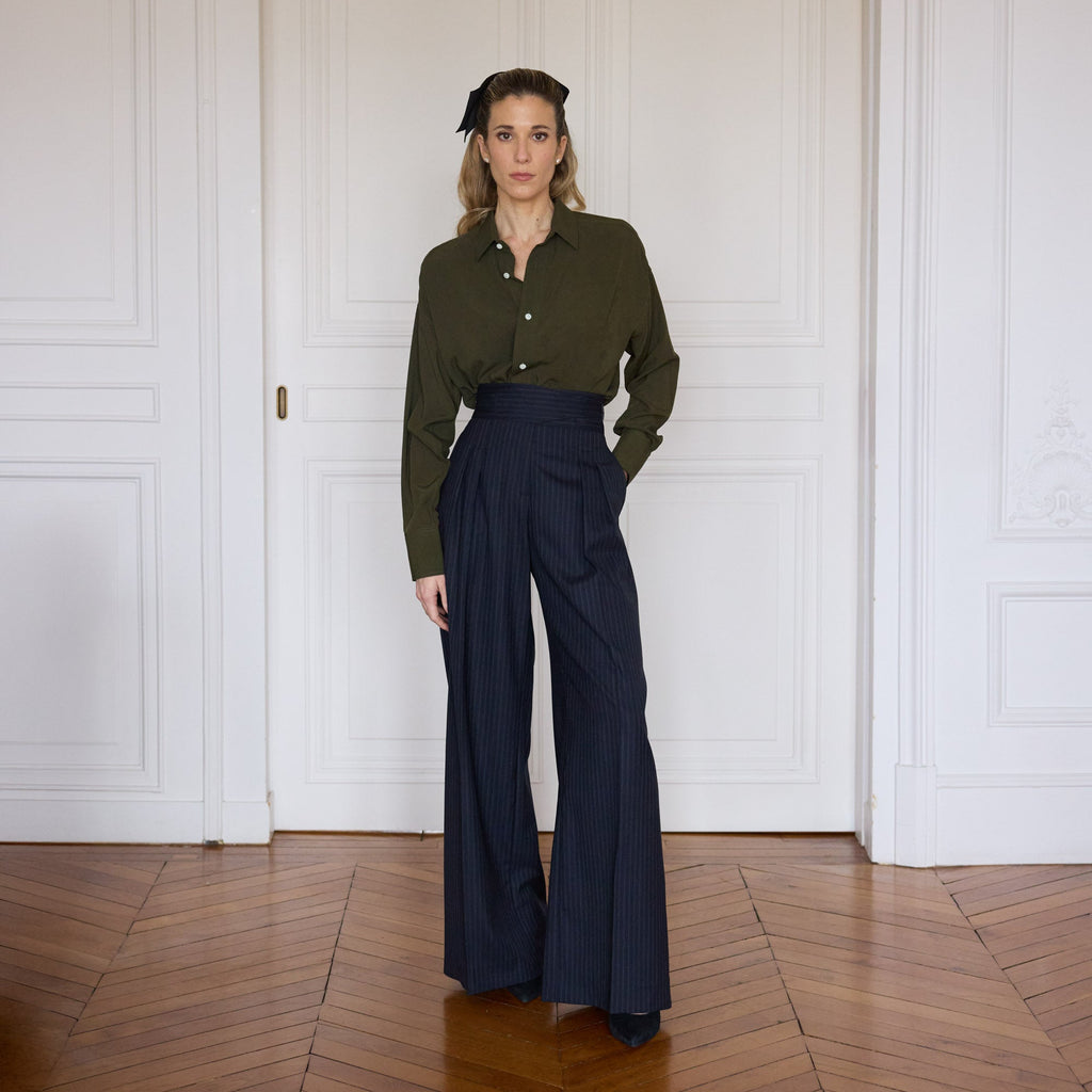 Chemise décontractée kaki
