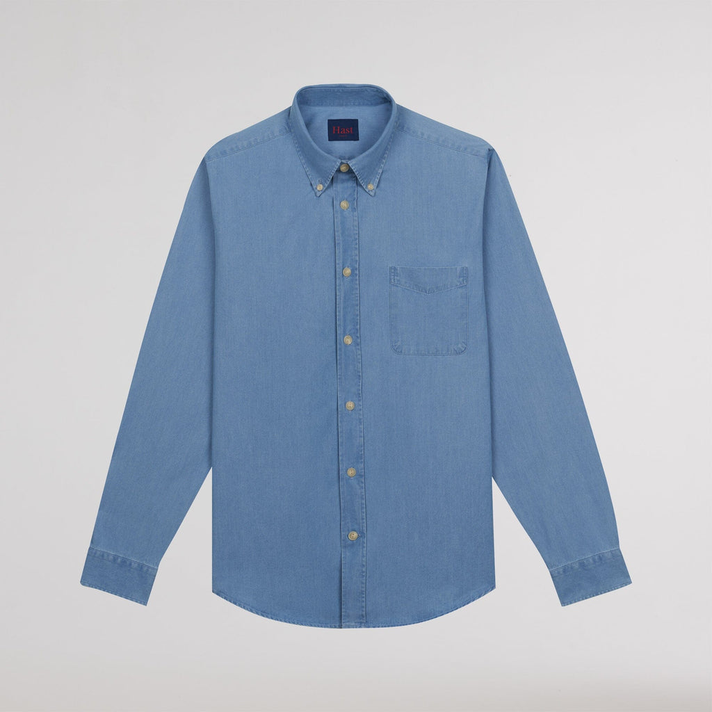Chemise en denim bleu clair