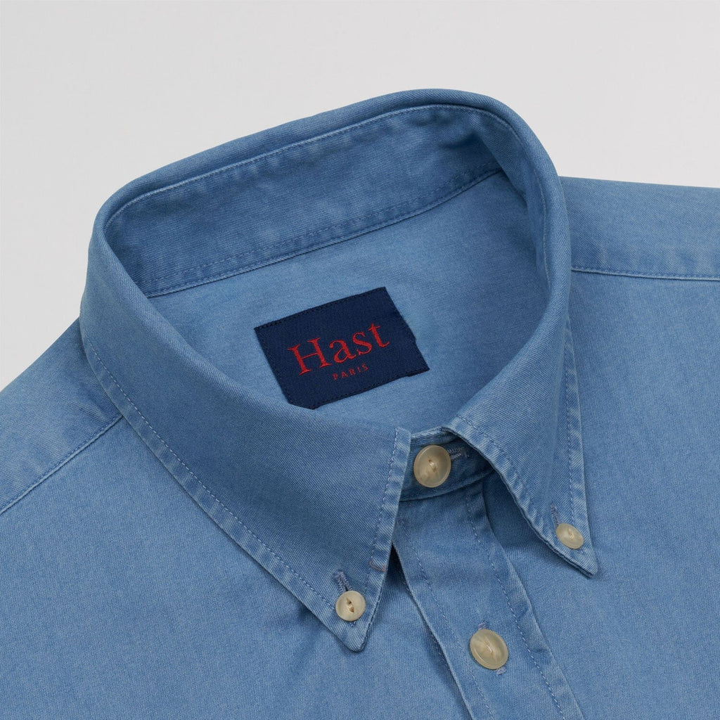 Chemise en denim bleu clair