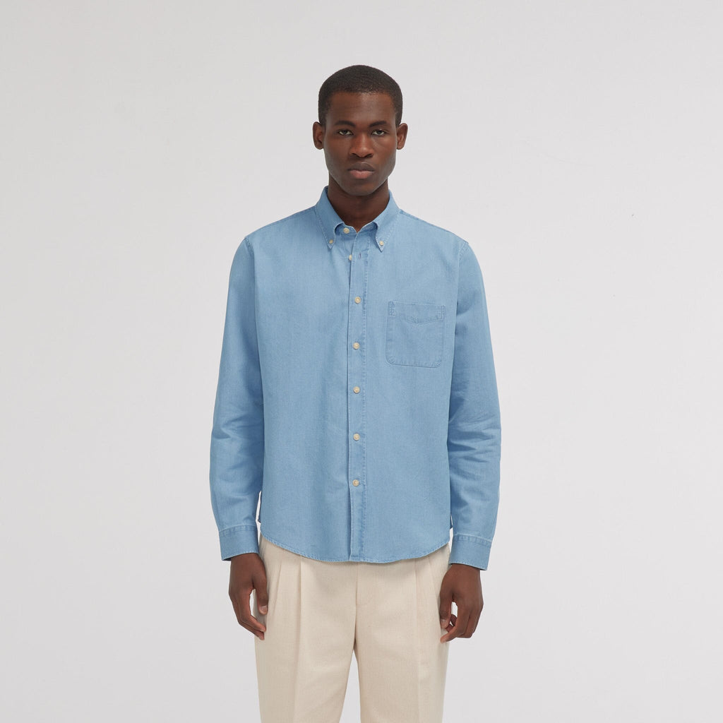 Chemise en denim bleu clair