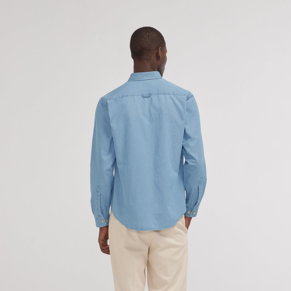Chemise en denim bleu clair