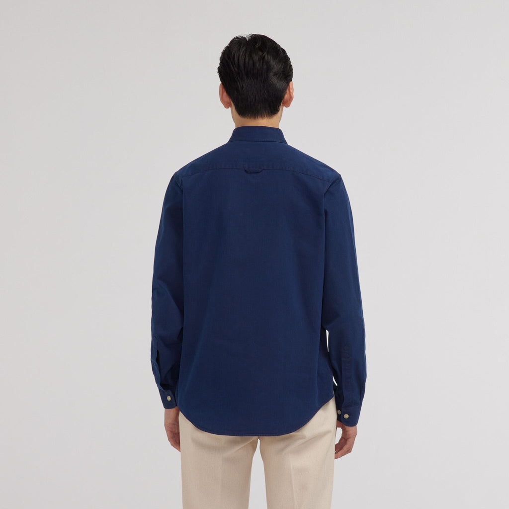 Chemise en denim bleu foncé