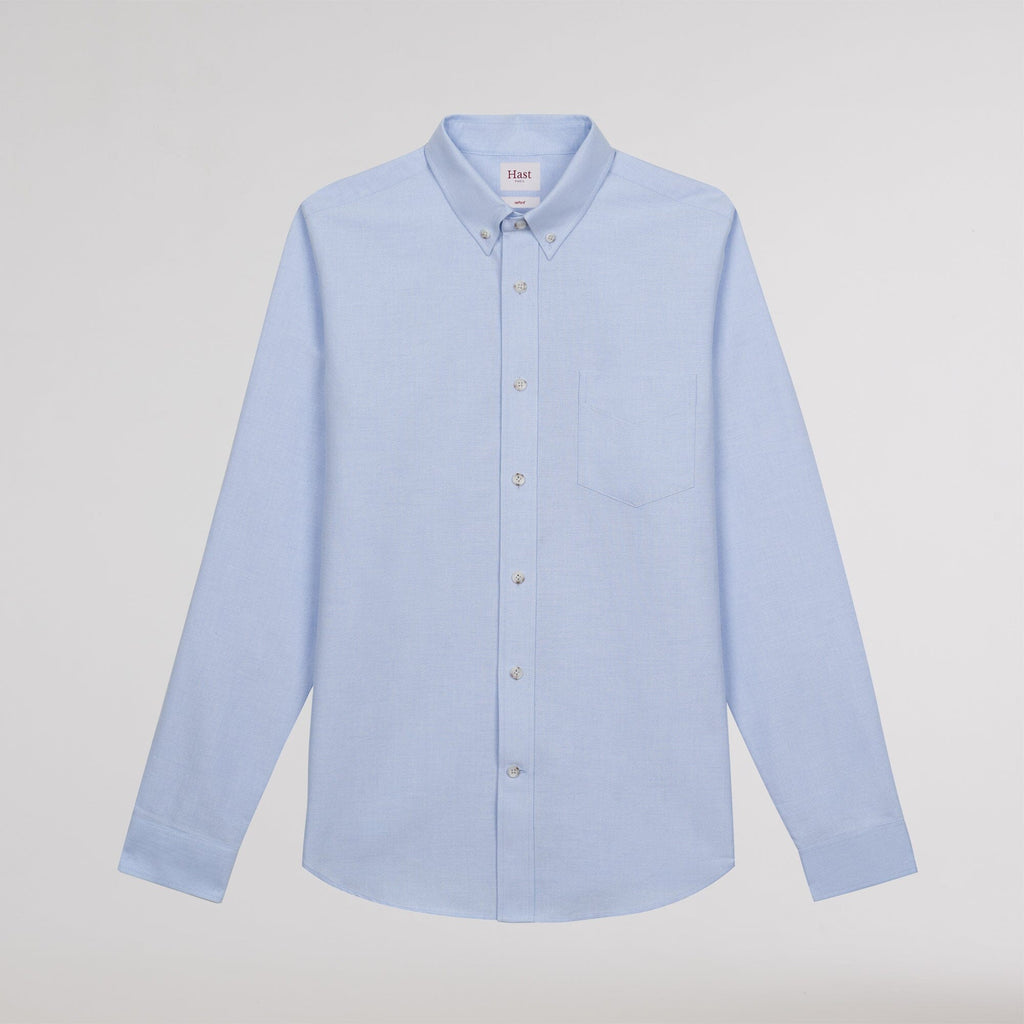 Chemise en oxford bleu ciel